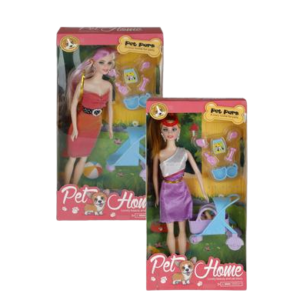 FASHION DOLL WITH PET ASSTD 29cm