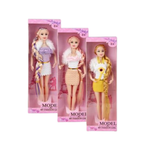 FASHION DOLL WITH EXTRA LONG HAIR 28cm