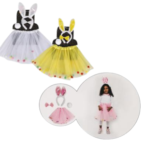 DRESS UP BUNNY SET 4PC