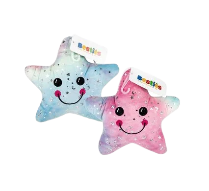 PLUSH SMILING STAR TIE-DYE 18cm