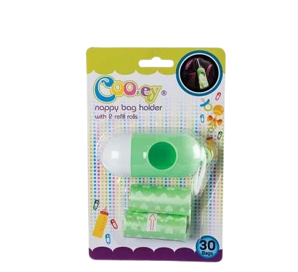 COOEY DIAPER DISPOSAL-BAGS+DISPENSR 30'S