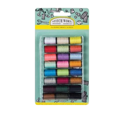 HABERDASHERY SEWING THREAD 24PC ASSTD CL