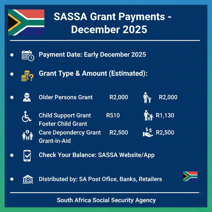 SASSA Grant Table