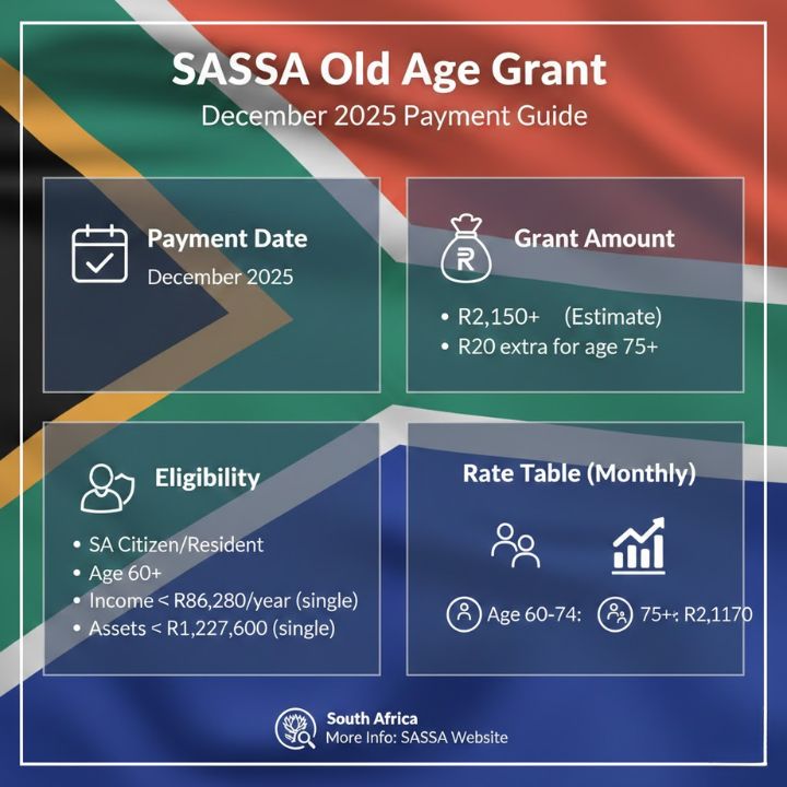 SASSA Old Age Grant December 2025